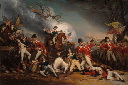 John Trumbull painting: Death of General Mercer